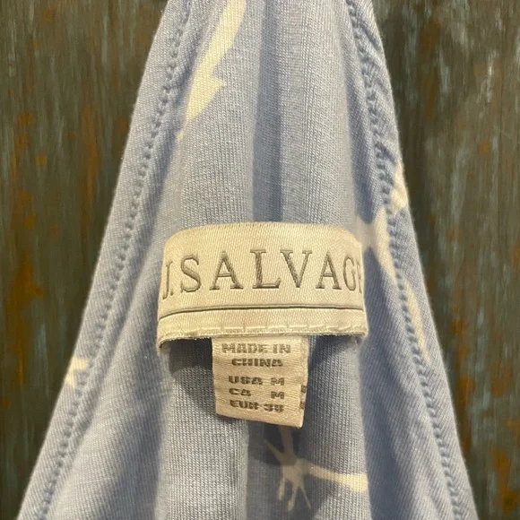 PJ Salvage Seagull Print Racer Back Lounge Sleep Cami Top - M Blue Mist NWT - Picture 4 of 4